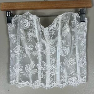 Victoria's Secret White Lace Shapewear